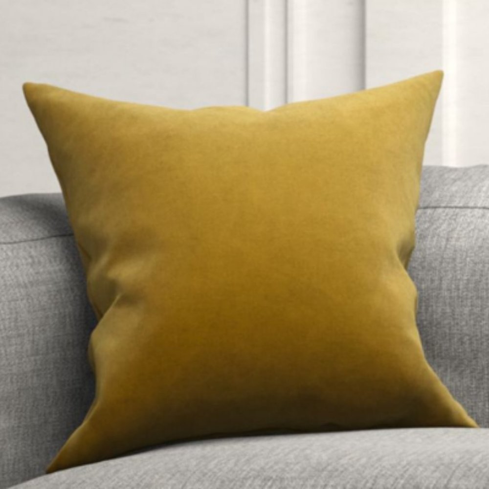 NEW Velvet Cushion Cover & Feather-filled insert.